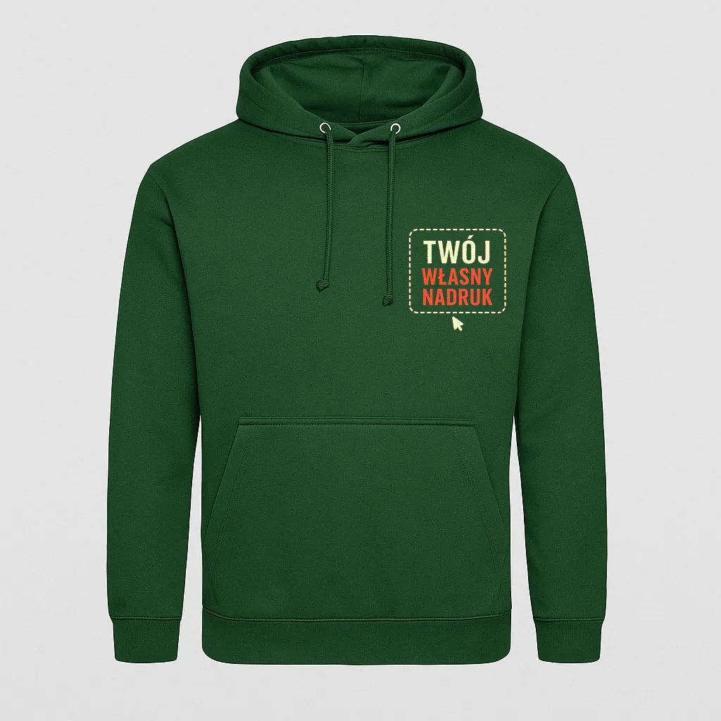 Bluza z kapturem Just Hoods Unisex - BUTELKOWA ZIELEŃ