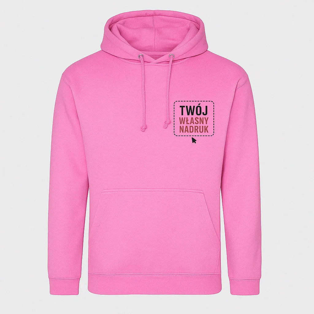 Bluza z kapturem Just Hoods Unisex - RÓŻOWA