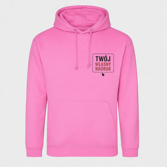 Bluza z kapturem Just Hoods Unisex - RÓŻOWA