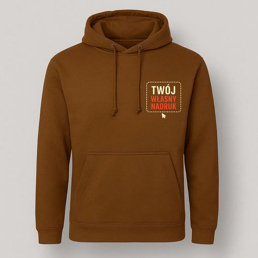 Bluza z kapturem Just Hoods Unisex - BRĄZOWY