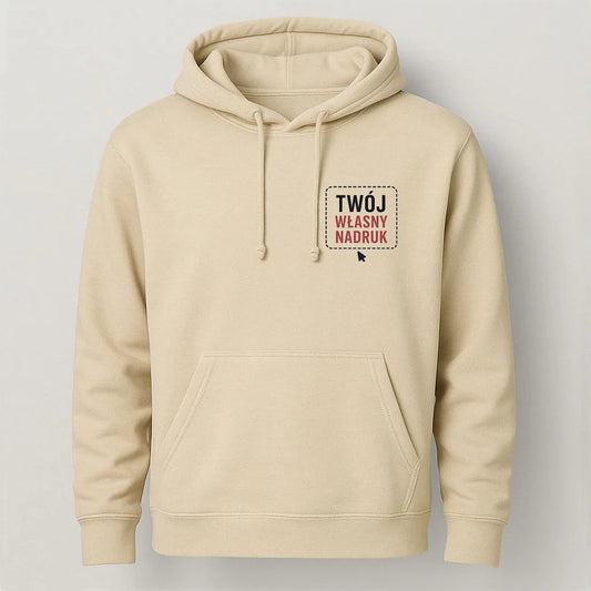 Bluza z kapturem Just Hoods Unisex - KREMOWA
